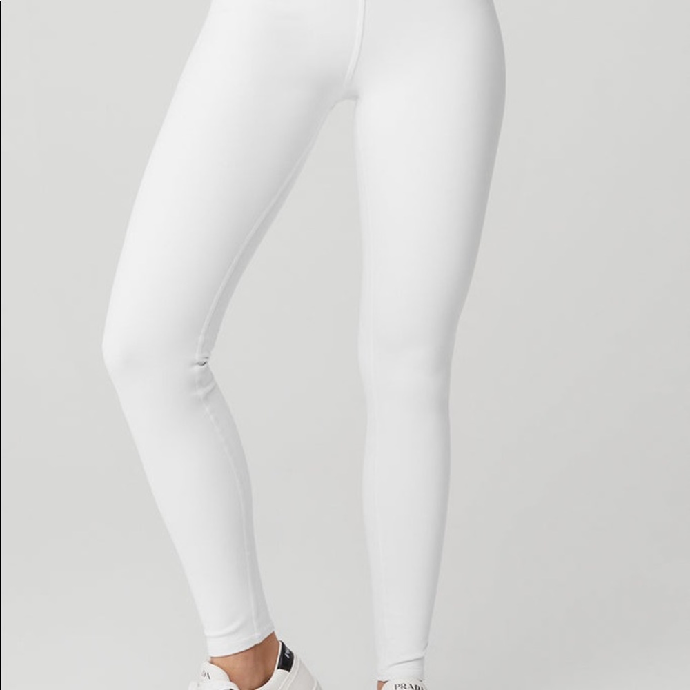 Alo Yoga High waist airbrush white legging 7/8